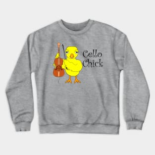 Cello Chick Text Crewneck Sweatshirt